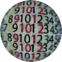 彩色数字